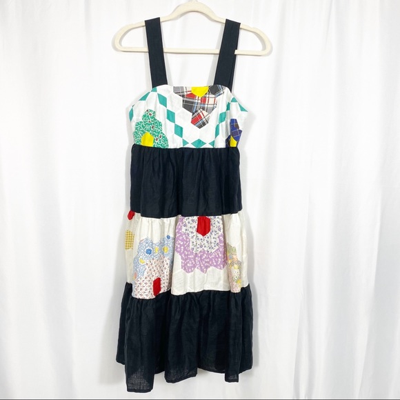 Madewell X Carleen Patchwork Surrounded Islands Floral Midi Dress - Picture 2 of 14